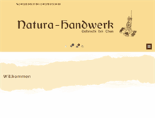 Tablet Screenshot of natura-handwerk.ch